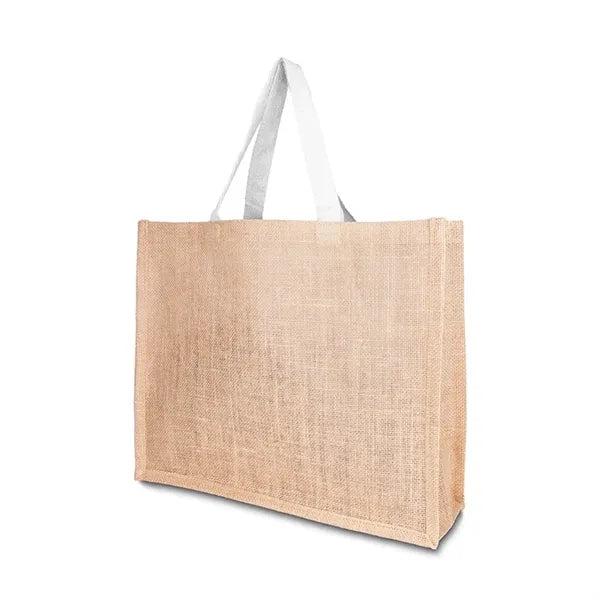 10oz. Jute Tote Bag with Cotton Webbing Handle