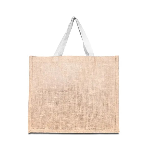 10oz. Jute Tote Bag with Cotton Webbing Handle