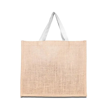 10oz. Jute Tote Bag with Cotton Webbing Handle