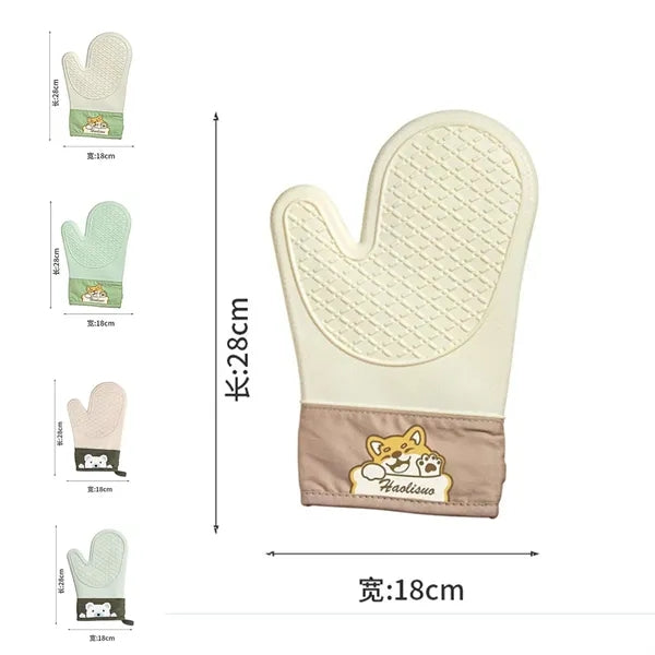 Silicone thermal gloves