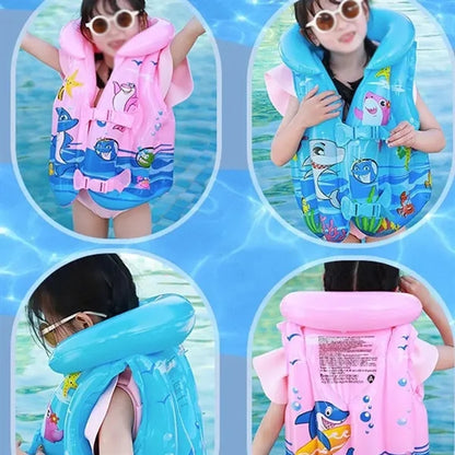Children's inflatable swimsuit