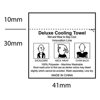 12" W X 36" H Recycled RPET Cooling Towel