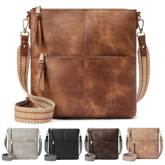 Vintage Crossbody Bag with Adjustable Strap