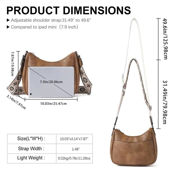 Vintage Crescent Shoulder Bag