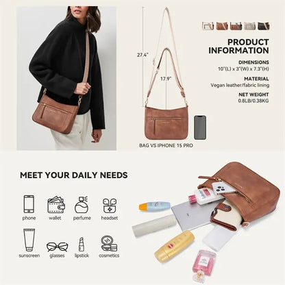 Classic Multi-Pocket Crossbody Bag