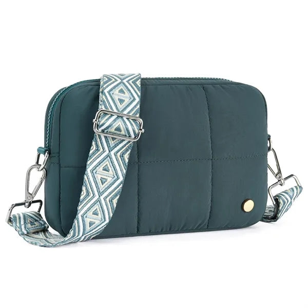 Quilted Crossbody Bag with Adjustable Strap
