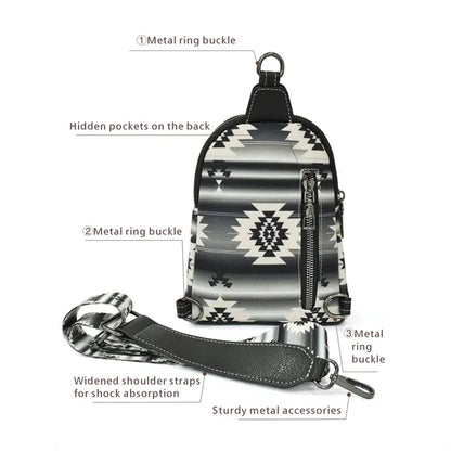 Bohemian Canvas Crossbody Bag