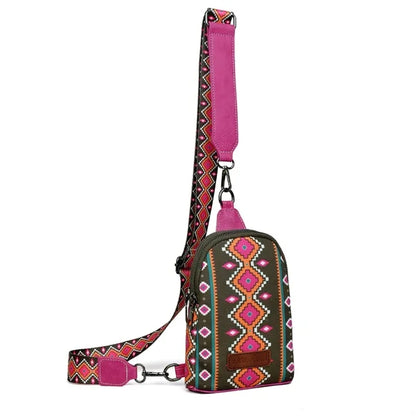 Bohemian Canvas Crossbody Bag