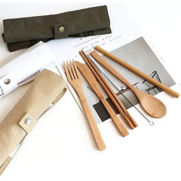 Travel Utensils Portable Flatware Set