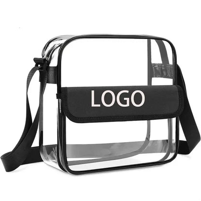 Clear Crossbody Bag Portable Zipper Shoulder