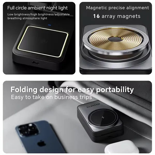 3 In 1 Fast Magnetic Wireless Charging Station