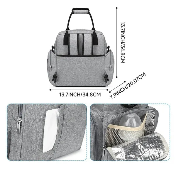 Diaper Bag Backpack With Changing Station