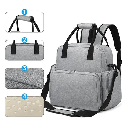 Diaper Bag Backpack With Changing Station
