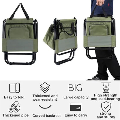 Fishing Chair With Cooler Insulated Bag