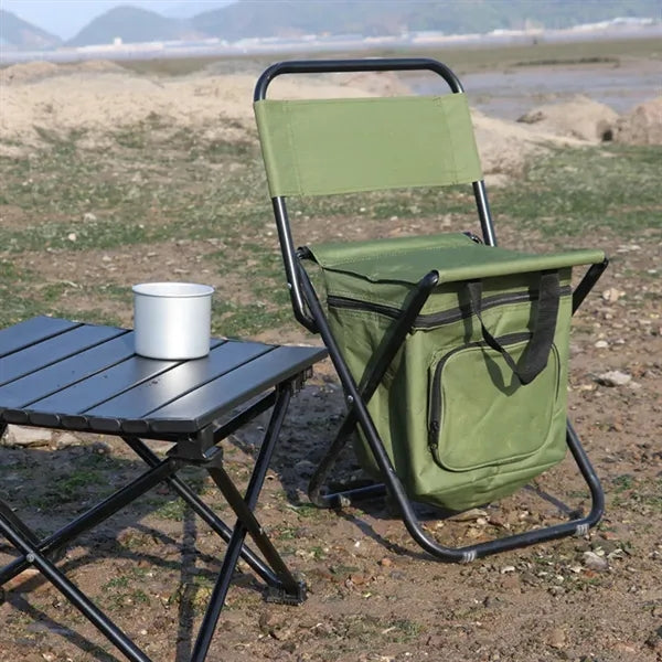 Fishing Chair With Cooler Insulated Bag