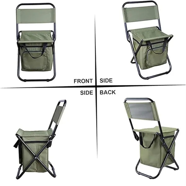 Fishing Chair With Cooler Insulated Bag