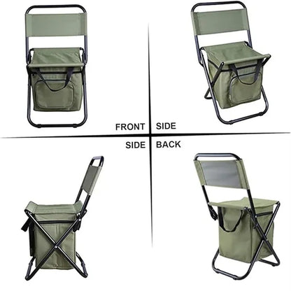 Fishing Chair With Cooler Insulated Bag