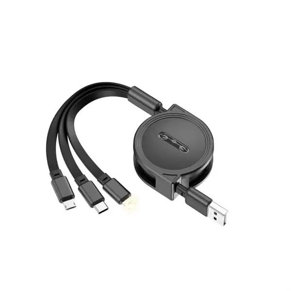Custom 3 in 1 Retractable Charging Cable