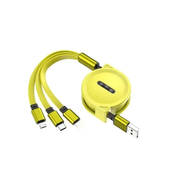 Custom 3 in 1 Retractable Charging Cable