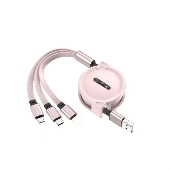 Custom 3 in 1 Retractable Charging Cable