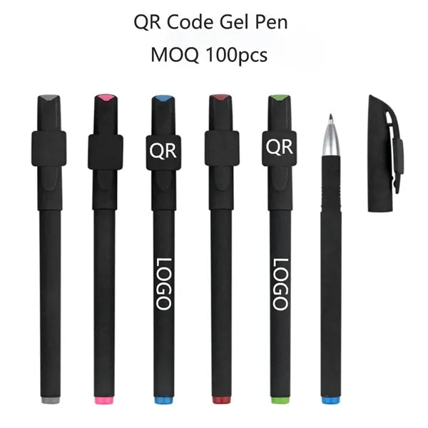 5.5" QR Code ABS Sleek Write Gel Pen MOQ 100pcs