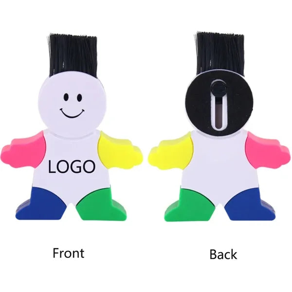 5 In 1 Human Shape Highlighter With Keyboard Brush