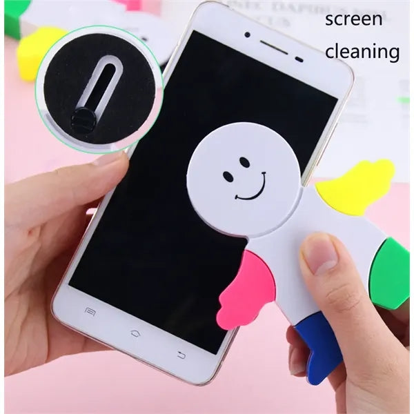 5 In 1 Human Shape Highlighter With Keyboard Brush