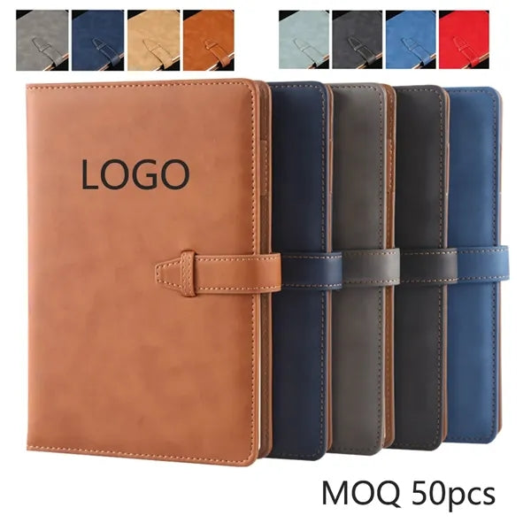 A5 PU Leather Cover Notebook Journal With Pen Holder