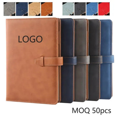 A5 PU Leather Cover Notebook Journal With Pen Holder
