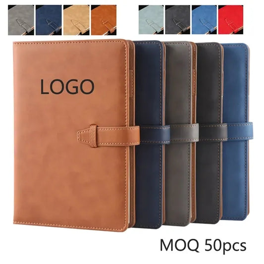 A5 PU Leather Cover Notebook Journal With Pen Holder