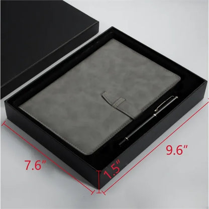 A5 PU Leather Cover Notebook Journal With Pen Holder