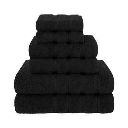 Luxury 6 Piece Towel Set - 100% Cotton