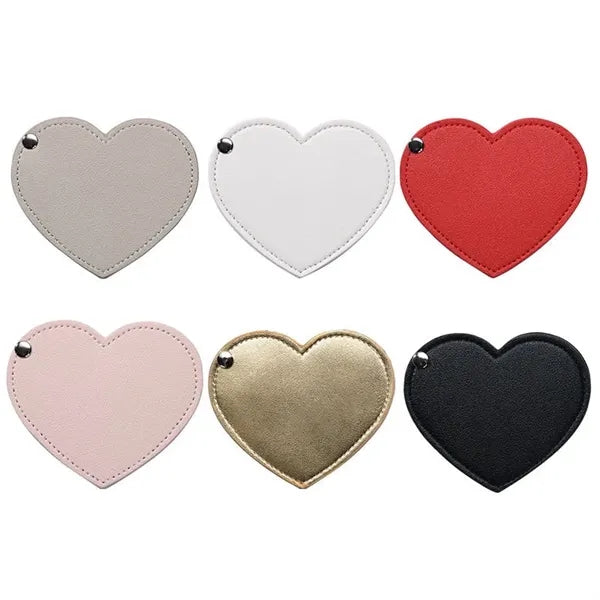 Folding Heart Shape Cosmetic Mirror