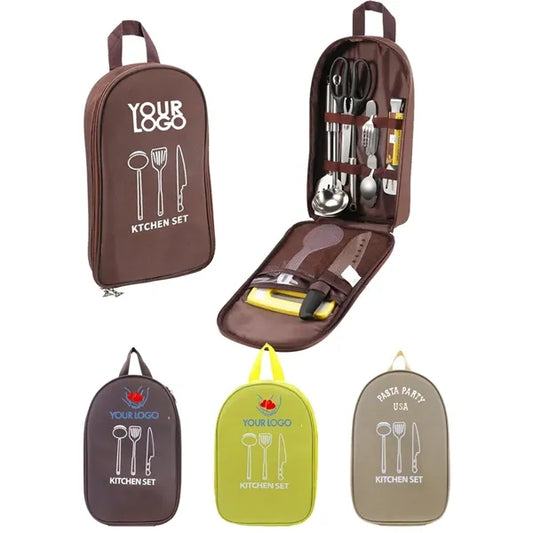 Kitchen Set Organizer Case Hand Cutlery Bag for Outdoor