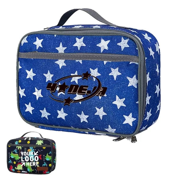 Designer Lunch Cooler Tote Bag With Patterns