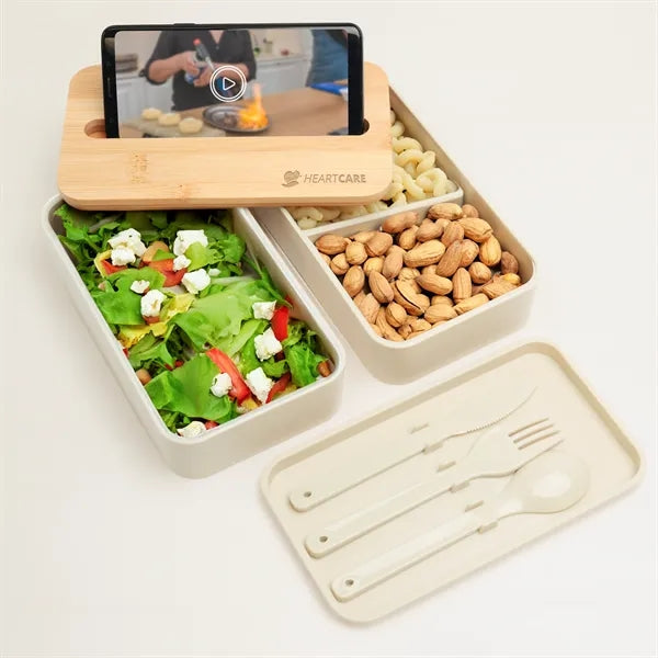 Stackable Bento Box With Phone Stand