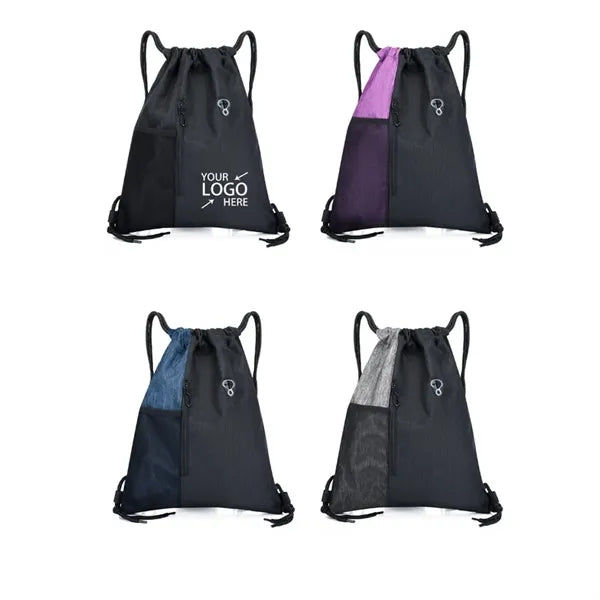 Drawstring Backpack Sports Gym Sackpack