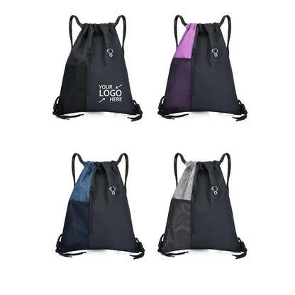Drawstring Backpack Sports Gym Sackpack