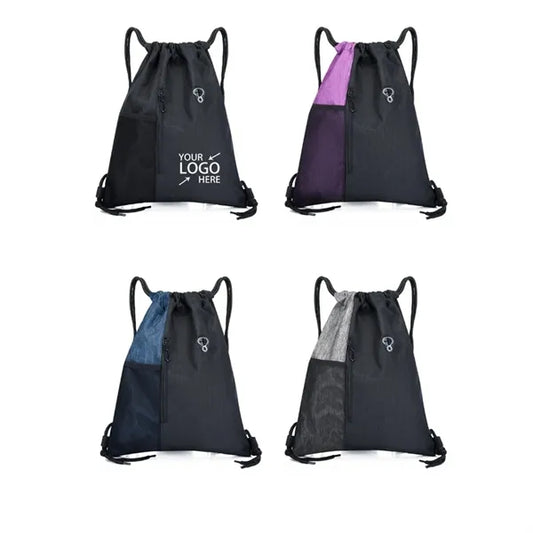 Drawstring Backpack Sports Gym Sackpack