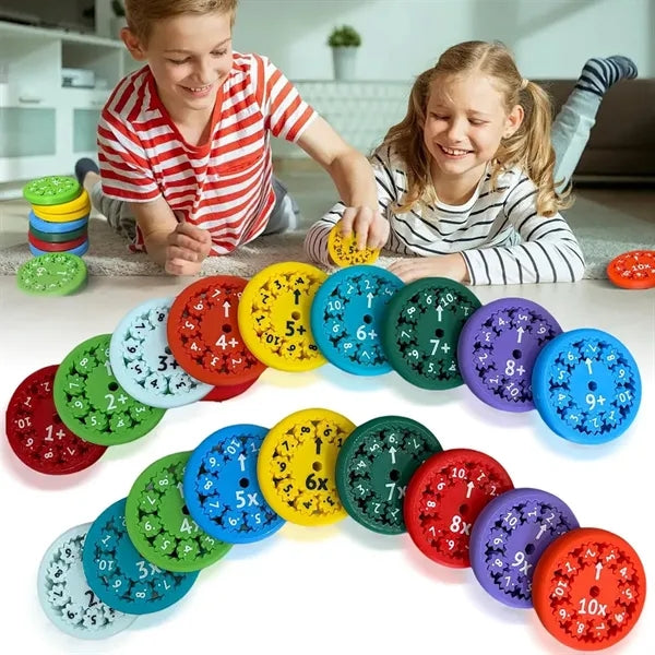 Math Fact Fidget Spinners 9pcs