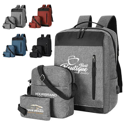 3 Piece Travel Computer Business Shoulder Matching Bag