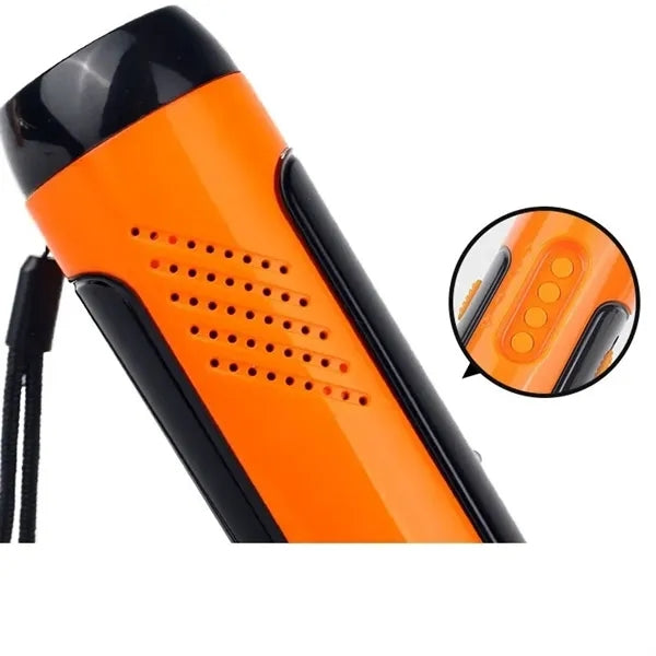 Outdoor Emergency Dynamo Flashlight With Radio