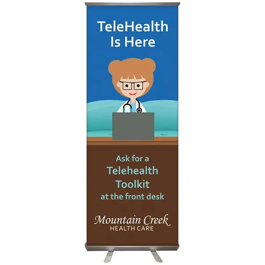 24'' X 63" Custom Retractable Banner Stand