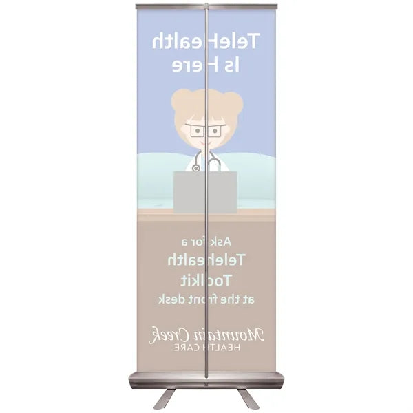 24'' X 63" Custom Retractable Banner Stand