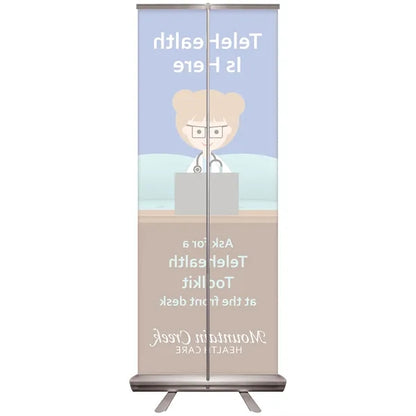 24'' X 63" Custom Retractable Banner Stand