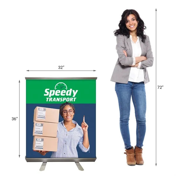 32'' X 36" Custom Retractable Banner Stand