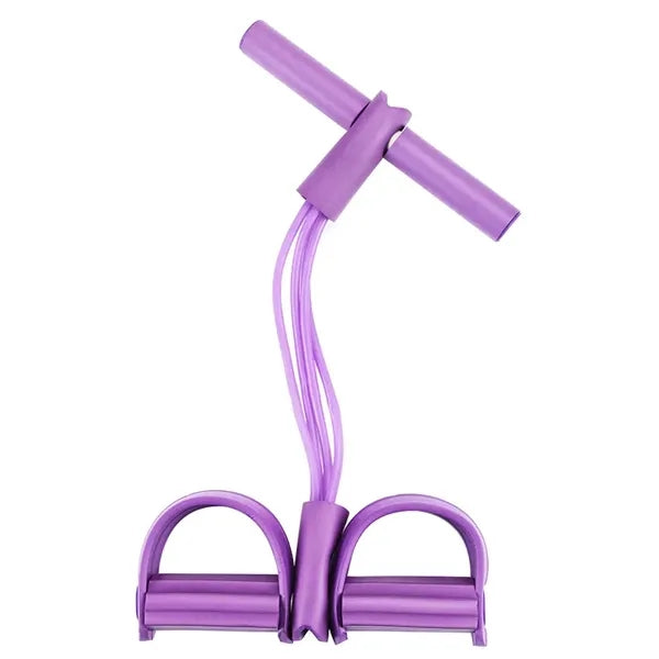 4-Tube Elastic Yoga Pedal Puller Resistance Band