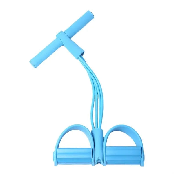 4-Tube Elastic Yoga Pedal Puller Resistance Band