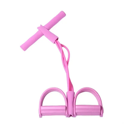 4-Tube Elastic Yoga Pedal Puller Resistance Band