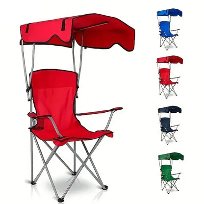 Foldable Beach Chair With Sunshade